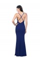 Desconto Azul Real Bainha Decote V Sem Mangas Comprimento Chão Vestidos de Madrinha / Vestidos de Noite / Vestidos de Festa