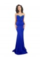 Desconto Azul Real Sereia Amor Sem Mangas Comprimento Chão Vestidos de Madrinha / Vestidos de Noite / Vestidos de Festa
