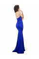 Desconto Azul Real Sereia Amor Sem Mangas Comprimento Chão Vestidos de Madrinha / Vestidos de Noite / Vestidos de Festa
