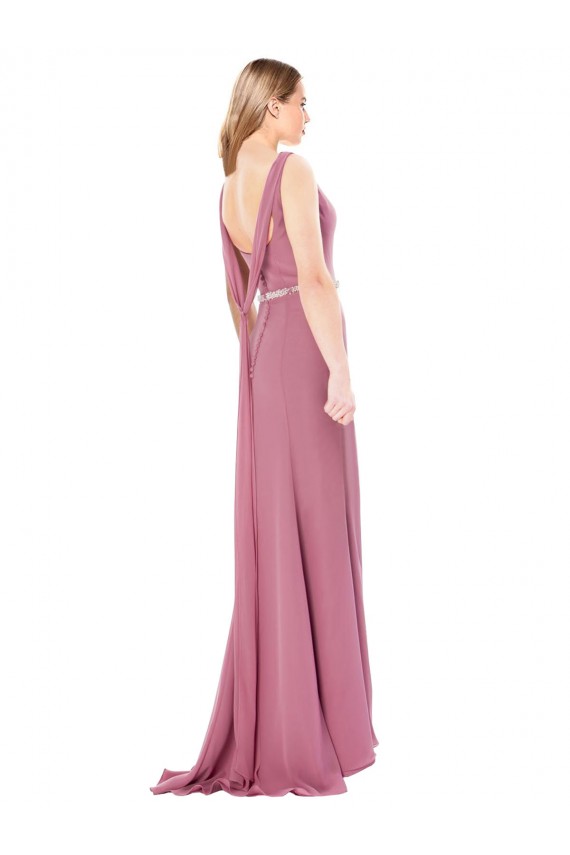 Desconto Bainha Amor Sem Mangas Comprimento Chão Vestidos de Madrinha / Vestidos de Festa