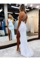 Desconto Bainha Decote V Sem Mangas Comprimento Chão Vestidos de Festa