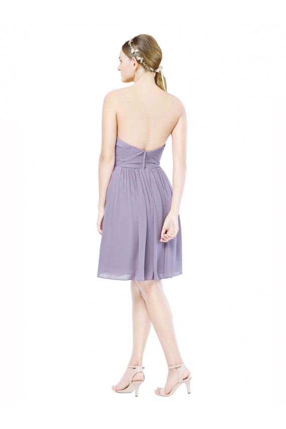 Desconto Borgonha Linha A Amor Sem Mangas Comprimento Joelho Vestidos de Madrinha / Vestidos de Cocktail / Vestidos de Homecoming