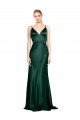 Desconto Caçador Verde Bainha Alças finas Sem Mangas Comprimento Chão Vestidos de Madrinha / Vestidos de Noite / Vestidos de Festa