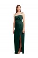 Desconto Caçador Verde Coluna Alças finas Sem Mangas Comprimento Chão Vestidos de Madrinha / Vestidos de Noite / Vestidos de Festa