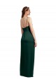 Desconto Caçador Verde Coluna Alças finas Sem Mangas Comprimento Chão Vestidos de Madrinha / Vestidos de Noite / Vestidos de Festa