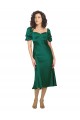 Desconto Caçador Verde Linha A Amor Mangas Curtas Comprimento Midi Vestidos de Madrinha / Vestidos de Noite / Vestidos de Festa
