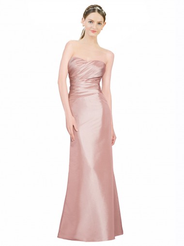 Desconto Linha A Amor Sem Mangas Comprimento Chão Vestidos de Madrinha / Vestidos de Noite / Vestidos de Festa