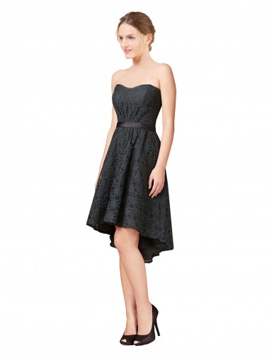 Desconto Cinza Ardósia Linha A Amor Sem Mangas Comprimento Joelho Vestidos de Madrinha / Vestidos de Cocktail / Vestidos de Homecoming