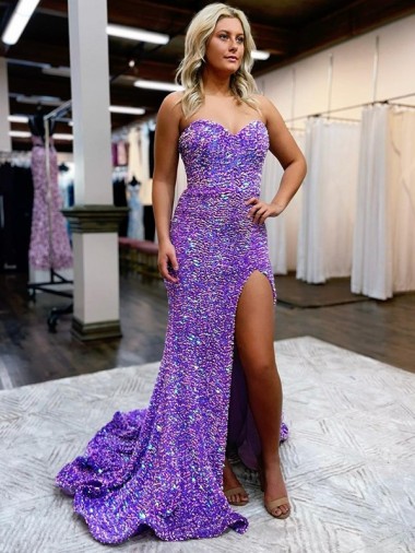 Desconto Lavanda Linha A Amor Sem Mangas Comboio Corte Vestidos de Festa