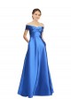 Desconto Linha A Fora do Ombro Sem Mangas Comprimento Chão Longo Vestidos de Madrinha / Vestidos de Noite / Vestidos de Festa