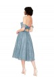 Desconto Linha A Fora do Ombro Sem Mangas Comprimento Joelho Vestidos de Madrinha / Vestidos de Cocktail / Vestidos de Homecoming
