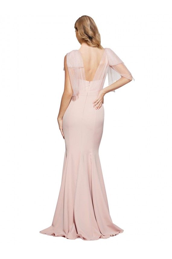 Desconto Malva Bainha Amor Sem Mangas Comprimento Chão Vestidos de Madrinha / Vestidos de Noite / Vestidos de Festa