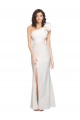 Desconto Marfim Bainha Um Ombro Sem Mangas Comprimento Chão Vestidos de Madrinha / Vestidos de Noite / Vestidos de Festa