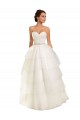 Desconto Marfim Vestido de Baile Amor Sem Mangas Comboio Capela Longo Tule Vestidos de Noiva