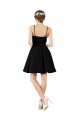 Desconto Marinha Negra Linha A Cabeçada Sem Mangas Comprimento Joelho Vestidos de Madrinha / Vestidos de Cocktail / Vestidos de Homecoming