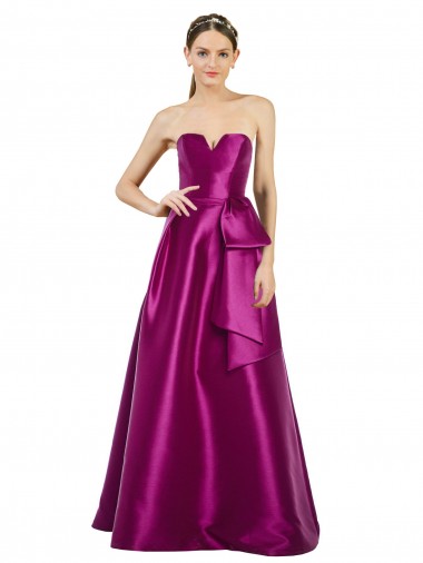 Desconto Merlot Linha A Decote V Sem Mangas Comprimento Chão Vestidos de Madrinha / Vestidos de Festa