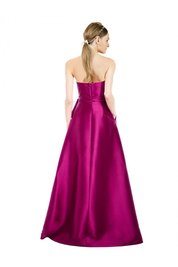 Desconto Merlot Linha A Decote V Sem Mangas Comprimento Chão Vestidos de Madrinha / Vestidos de Festa