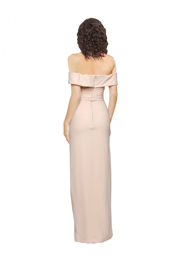 Desconto Nu Sereia Fora do Ombro Sem Mangas Comprimento Chão Vestidos de Madrinha / Vestidos de Noite / Vestidos de Festa