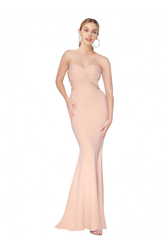 Desconto Nu Sereia Amor Sem Mangas Comprimento Chão Vestidos de Madrinha / Vestidos de Noite / Vestidos de Festa