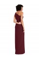 Desconto Ouro Borgonha Bainha Um Ombro Sem Mangas Comprimento Chão Vestidos de Madrinha / Vestidos de Noite / Vestidos de Festa