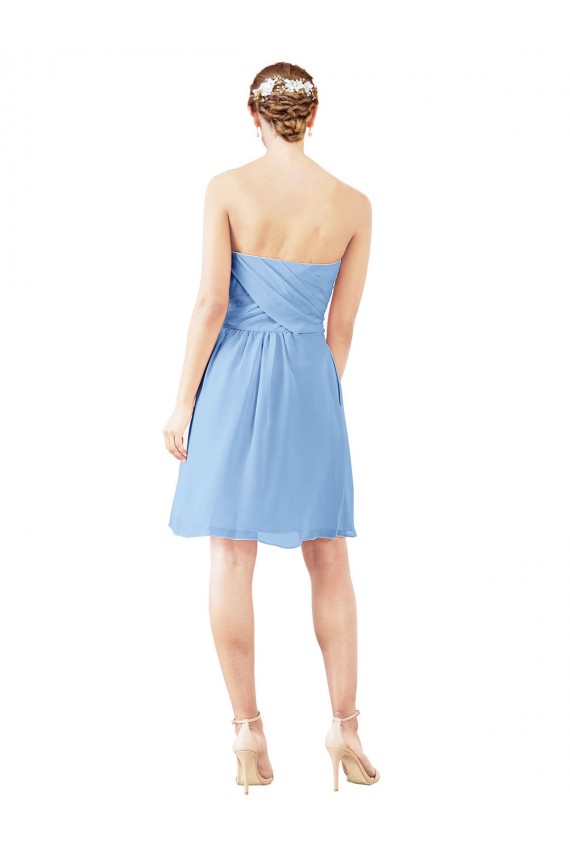 Desconto Pervinca Linha A Amor Sem Mangas Comprimento Joelho Vestidos de Madrinha / Vestidos de Cocktail / Vestidos de Homecoming