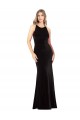 Desconto Preto Bainha Alças finas Sem Mangas Comprimento Chão Longo Vestidos de Madrinha / Vestidos de Noite / Vestidos de Festa