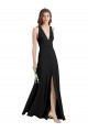 Desconto Preto Bainha Cabeçada Sem Mangas Comprimento Chão Vestidos de Madrinha / Vestidos de Noite / Vestidos de Festa