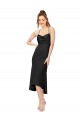 Desconto Preto Bainha Decote Capuz Sem Mangas Comprimento Midi Vestidos de Madrinha / Vestidos de Noite / Vestidos de Festa