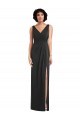 Desconto Preto Bainha Decote V Sem Mangas Comprimento Chão Longo Vestidos de Madrinha / Vestidos de Noite / Vestidos de Festa