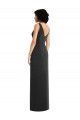 Desconto Preto Bainha Decote V Sem Mangas Comprimento Chão Longo Vestidos de Madrinha / Vestidos de Noite / Vestidos de Festa