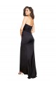 Desconto Preto Linha A Um Ombro Sem Mangas Comprimento Chão Vestidos de Madrinha / Vestidos de Noite / Vestidos de Festa