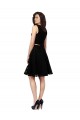 Desconto Preto Linha A Decote Joia Sem Mangas Comprimento Joelho Vestidos de Madrinha / Vestidos de Cocktail / Vestidos de Homecoming