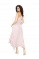 Desconto Preto Linha A Um Ombro Sem Mangas Comprimento Midi Vestidos de Madrinha / Vestidos de Cocktail / Vestidos de Homecoming