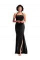 Desconto Preto Sereia Cabeçada Sem Mangas Comprimento Chão Vestidos de Madrinha / Vestidos de Noite / Vestidos de Festa