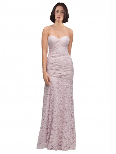 Desconto Sereia Amor Sem Mangas Comprimento Chão Vestido de Madrinha / Vestido de Festa
