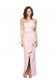 Desconto Rosa Bainha Sem alças Sem Mangas Comprimento Chão Vestidos de Madrinha / Vestidos de Noite / Vestidos de Festa