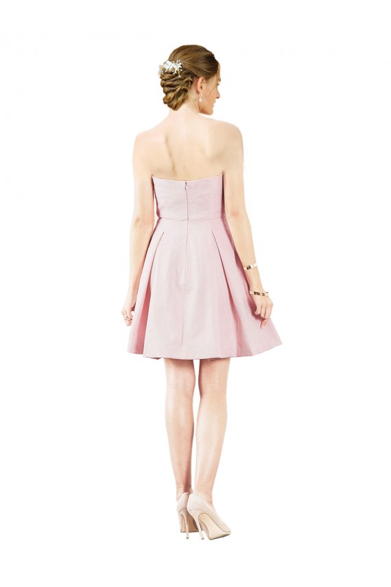 Desconto Rosa Linha A Amor Sem Mangas Comprimento Joelho Vestidos de Madrinha / Vestidos de Cocktail / Vestidos de Homecoming