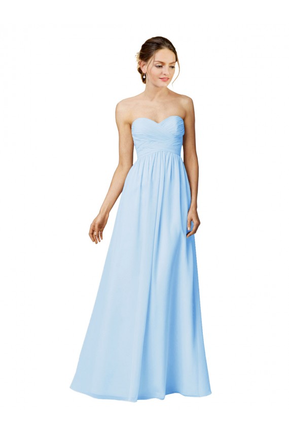 Desconto Uva Linha A Amor Sem Mangas Comprimento Chão Vestidos de Madrinha