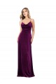 Desconto Uva Linha A Colher Sem Mangas Comprimento Chão Vestidos de Madrinha / Vestidos de Noite / Vestidos de Festa