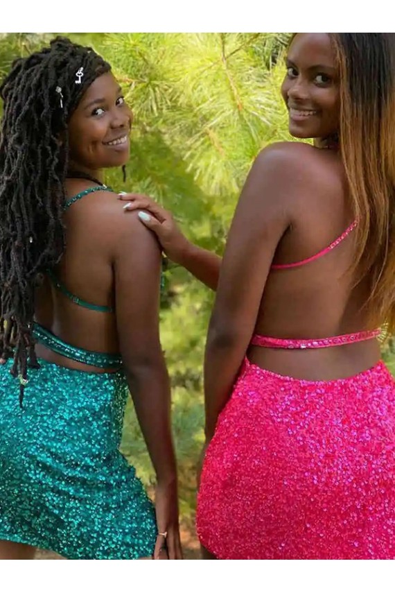 Desconto Verde Escuro Bainha Decote V Sem Mangas Curto Vestidos de Festa