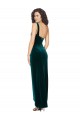 Desconto Verde Escuro Bainha Um Ombro Sem Mangas Comprimento Chão Vestidos de Madrinha / Vestidos de Festa