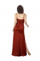 Desconto Vermelho Linha A Alças finas Sem Mangas Comprimento Chão Vestidos de Madrinha / Vestidos de Noite / Vestidos de Festa